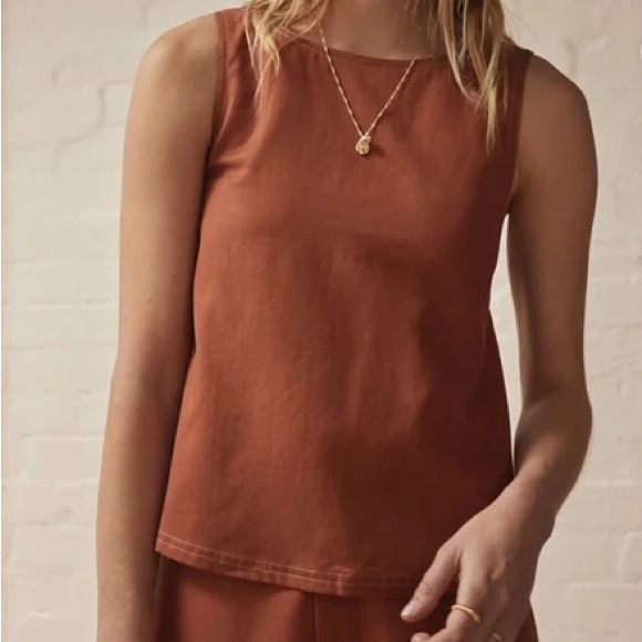 SANCIA Tops - Sleeveless Rust Top
